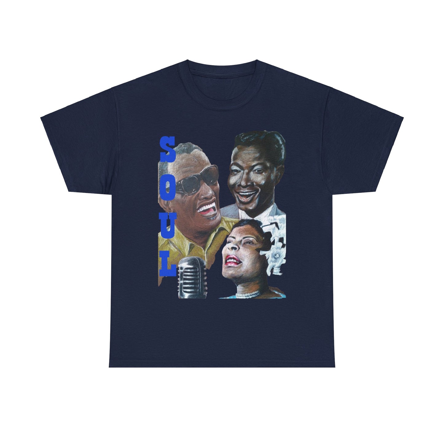 Soul  "Ray, Nat & Billie" Unisex Heavy Cotton Tee