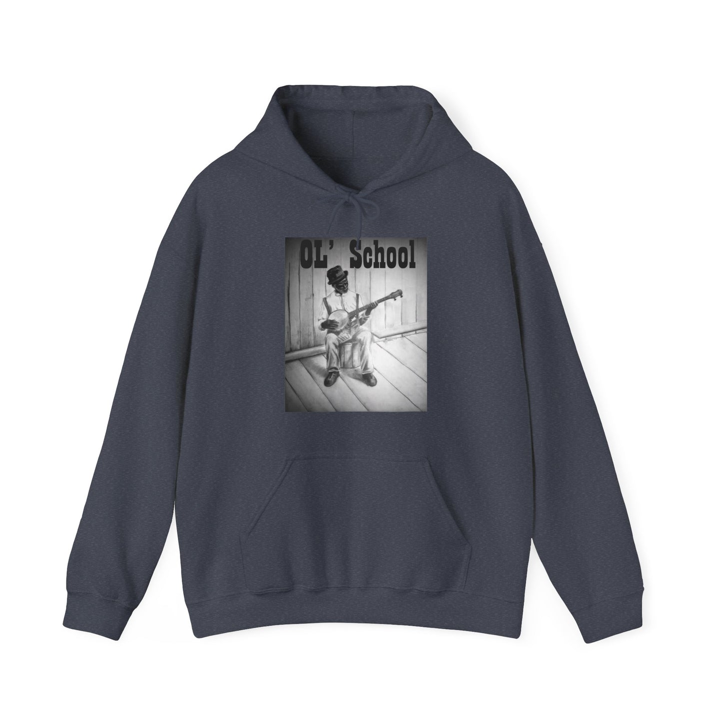 "OL' School, Music Man" Unisex Heavy Blend™ Hooded Sweatshirt