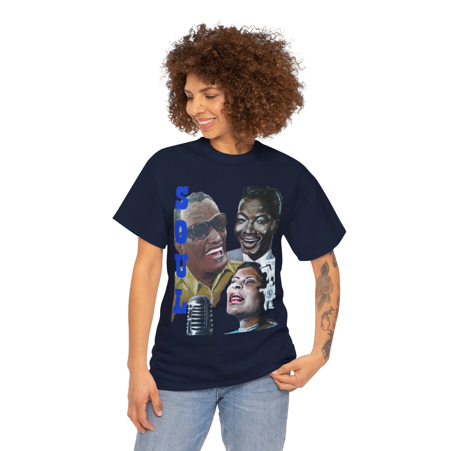 Soul  "Ray, Nat & Billie" Unisex Heavy Cotton Tee