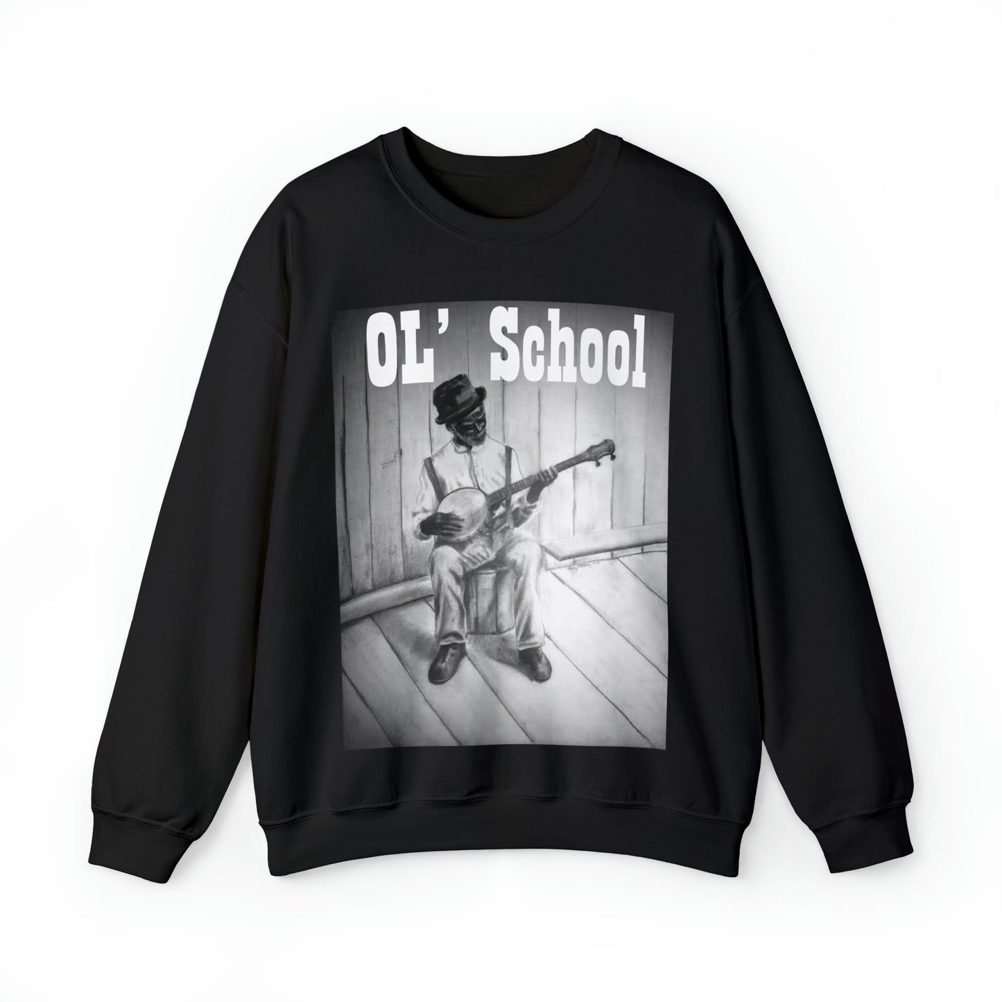 "OL' School" Unisex Heavy Blend™ Crewneck Sweatshirt