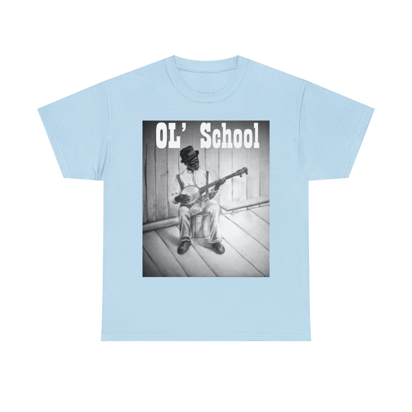 "OL' School" Unisex Heavy Cotton Tee