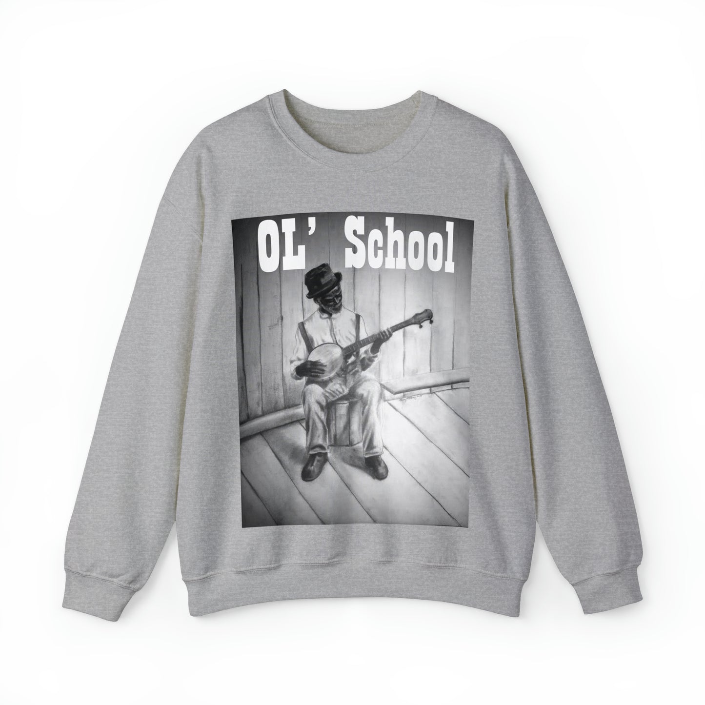 "OL' School" Unisex Heavy Blend™ Crewneck Sweatshirt