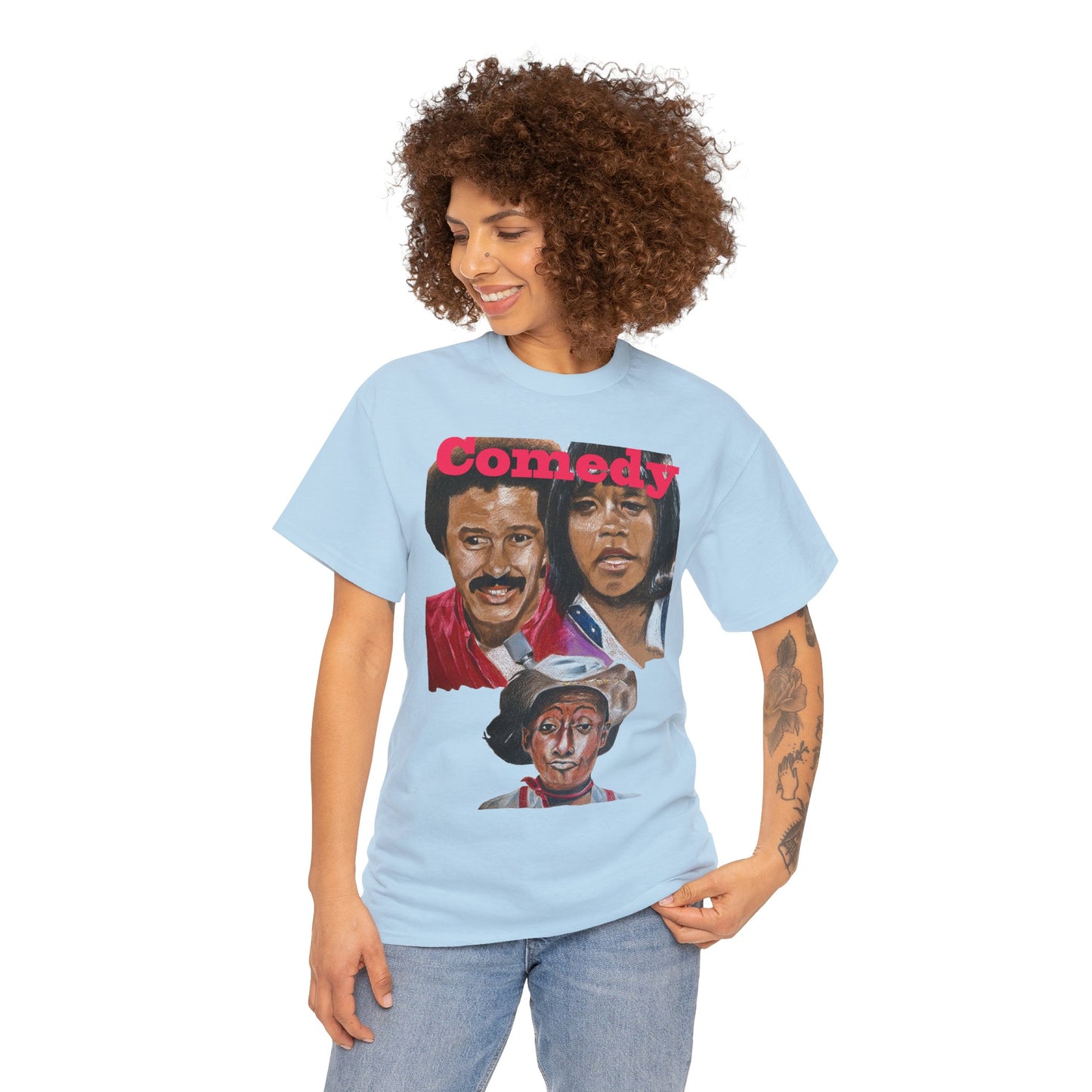 "Comedy" Richard, Flip & Geoffrey" Unisex Heavy Cotton Tee