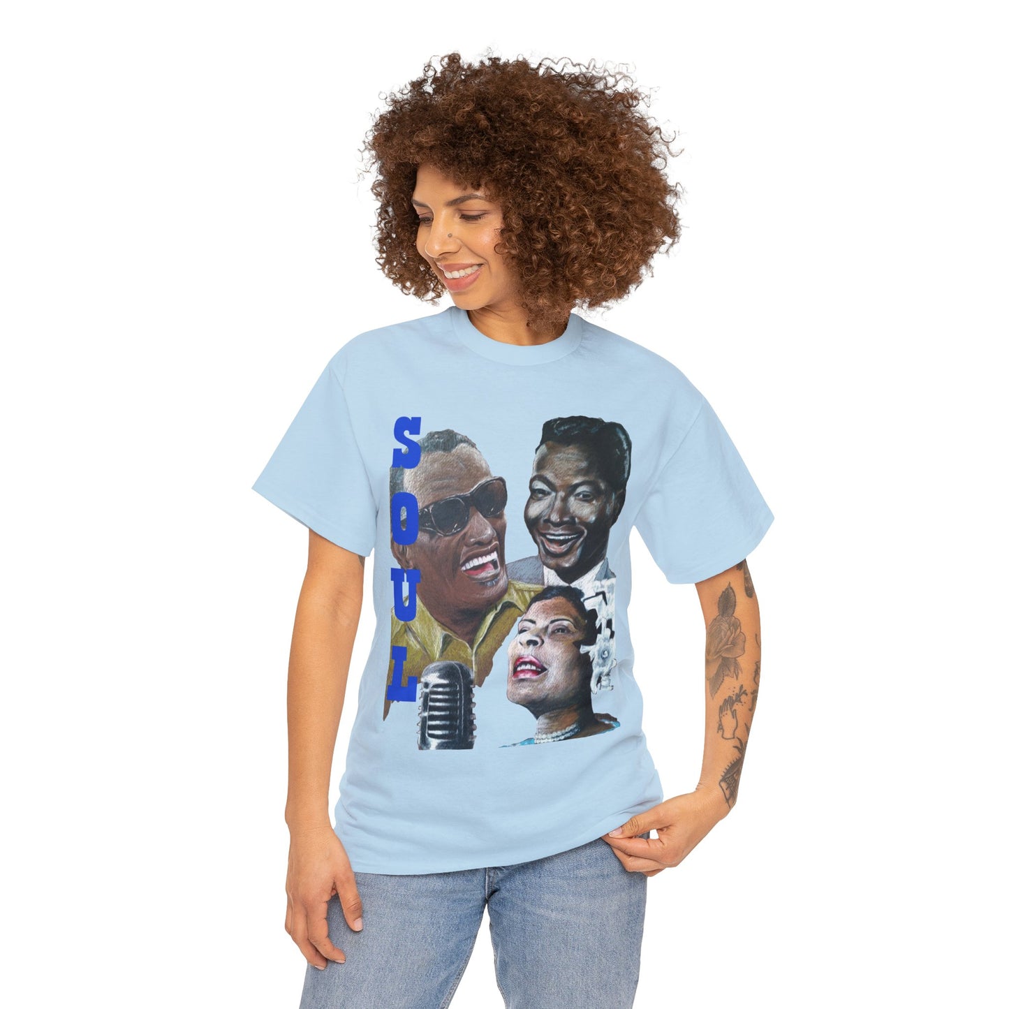 Soul  "Ray, Nat & Billie" Unisex Heavy Cotton Tee