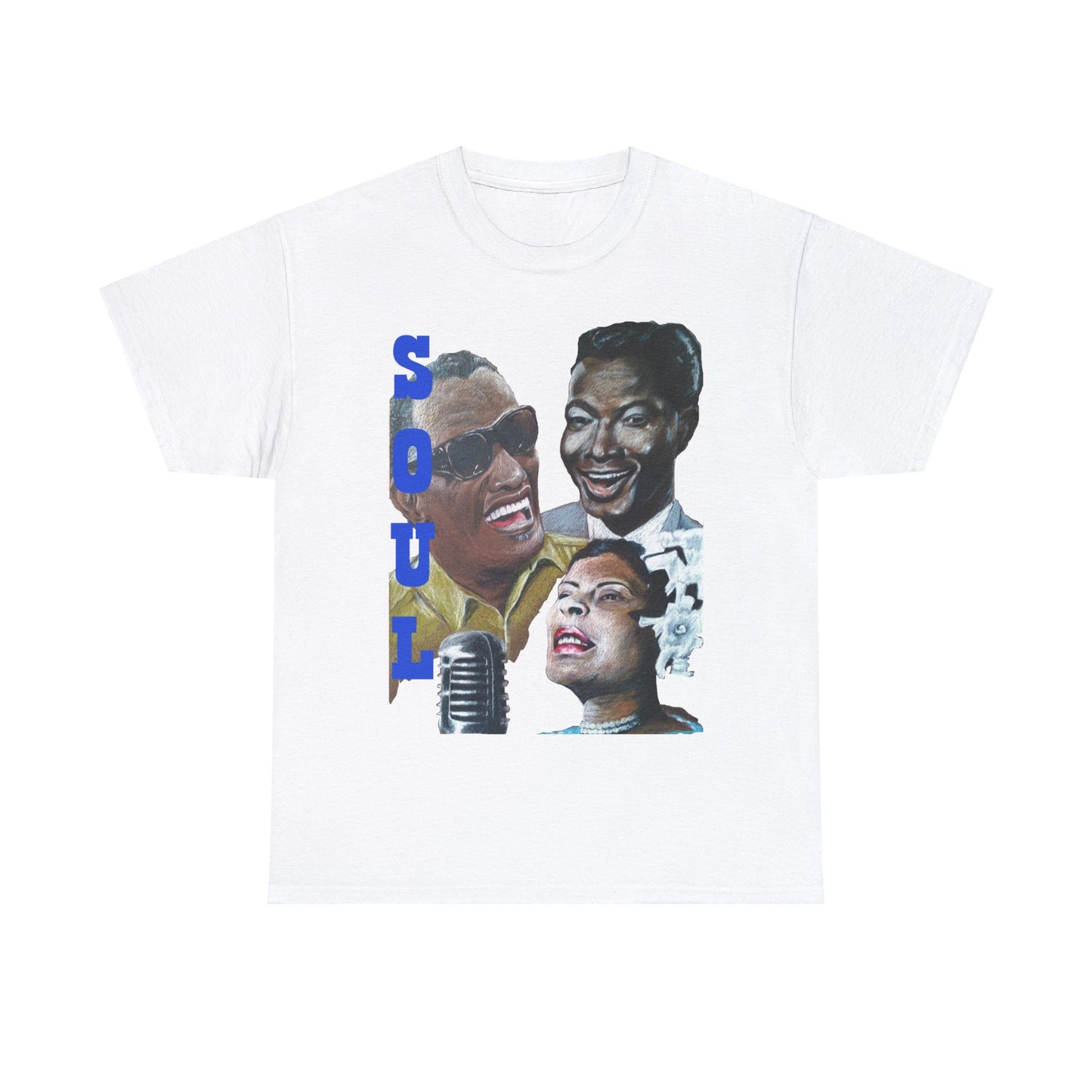 Soul  "Ray, Nat & Billie" Unisex Heavy Cotton Tee