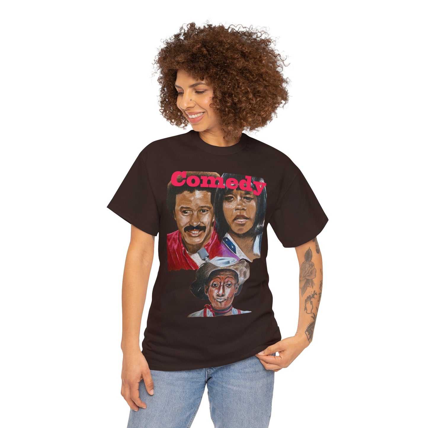 "Comedy" Richard, Flip & Geoffrey" Unisex Heavy Cotton Tee