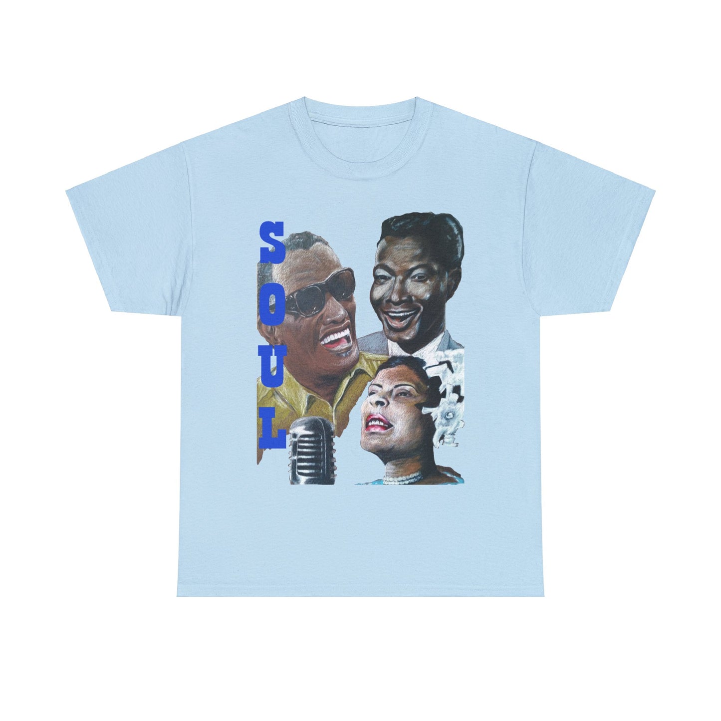 Soul  "Ray, Nat & Billie" Unisex Heavy Cotton Tee