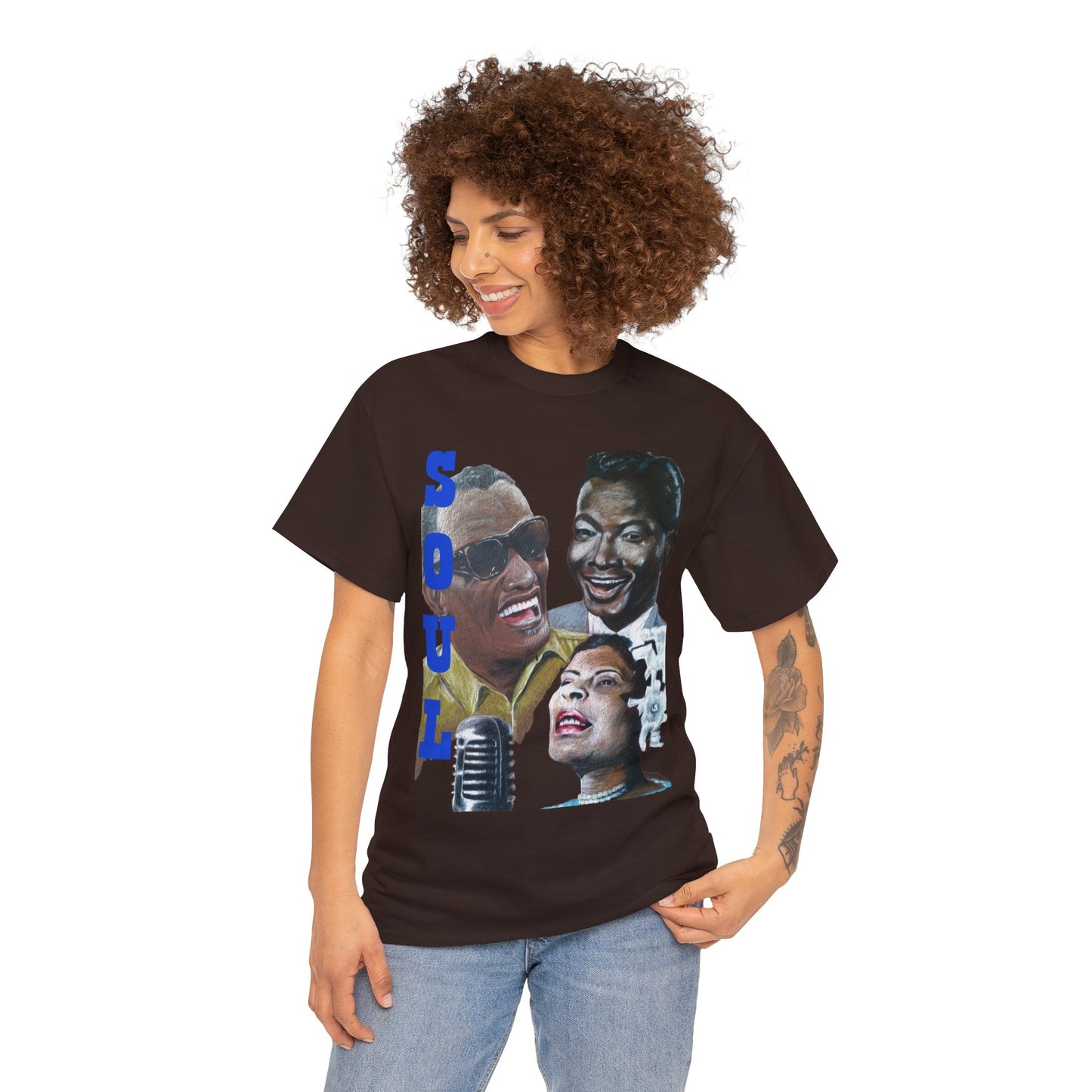 Soul  "Ray, Nat & Billie" Unisex Heavy Cotton Tee