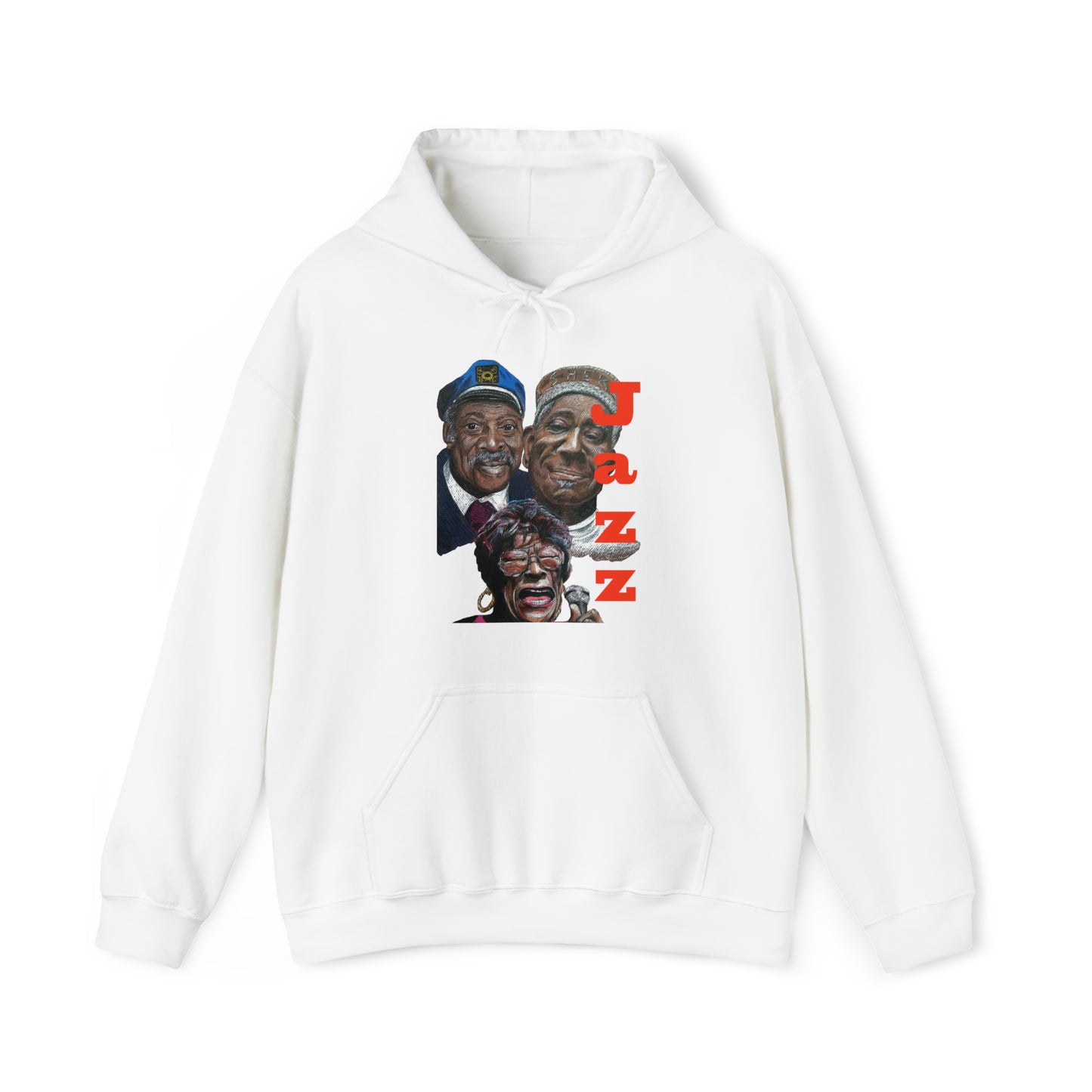 "Jazz", Duke, Dizzy, & Ella"  Unisex Heavy Blend™ Hooded Sweatshirt