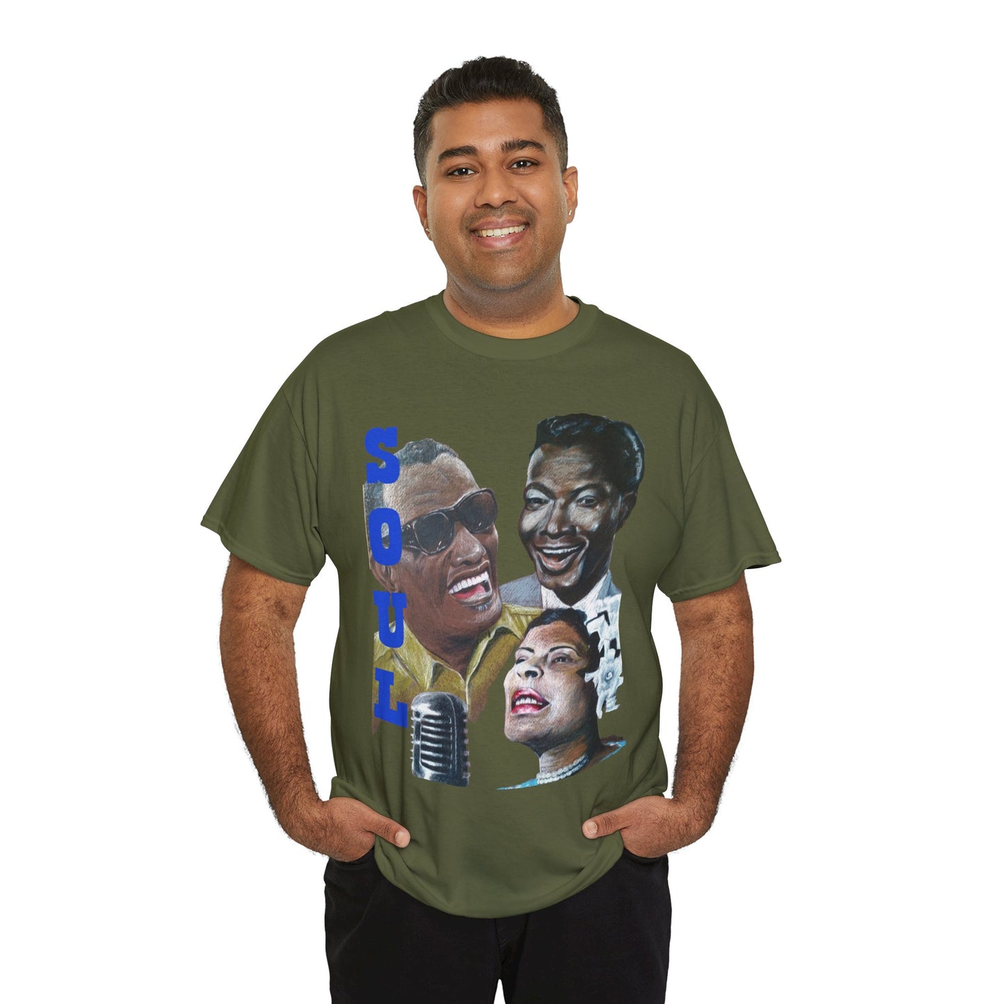 Soul  "Ray, Nat & Billie" Unisex Heavy Cotton Tee