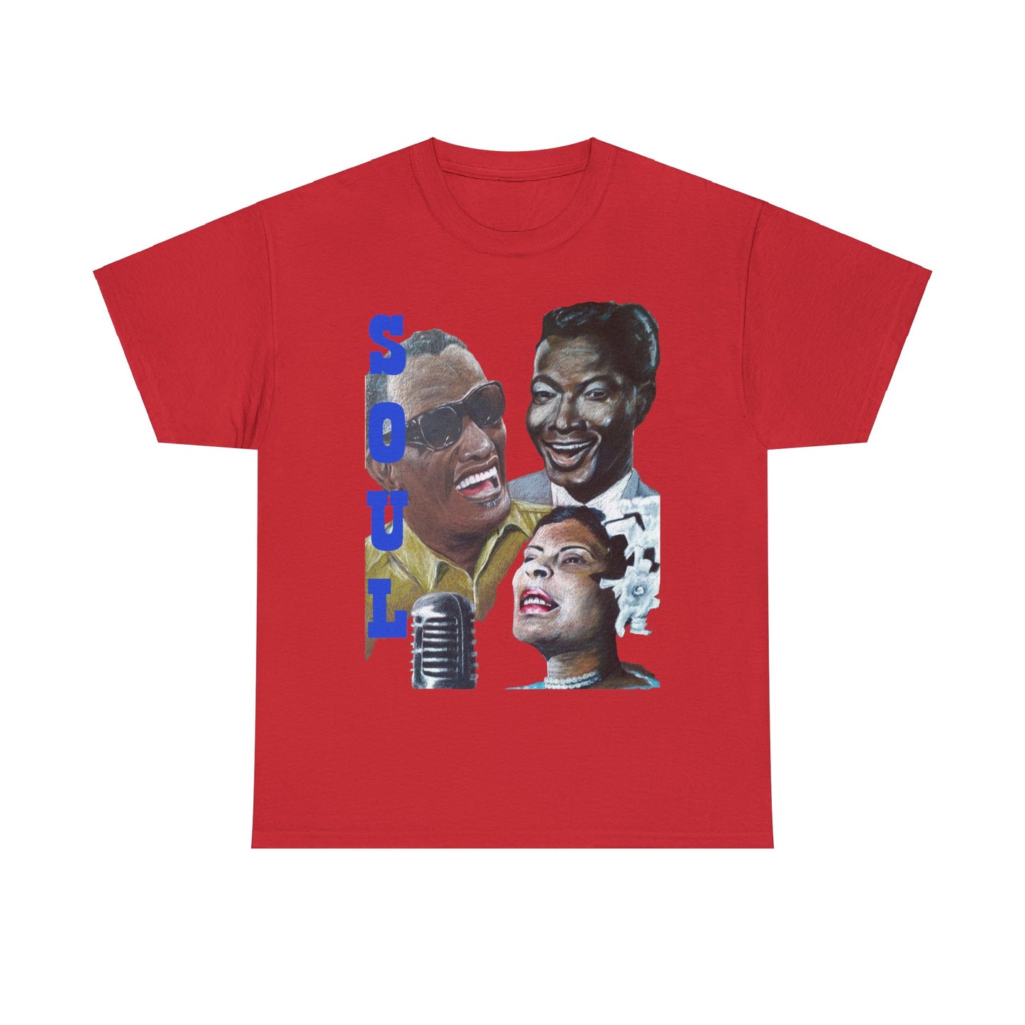 Soul  "Ray, Nat & Billie" Unisex Heavy Cotton Tee