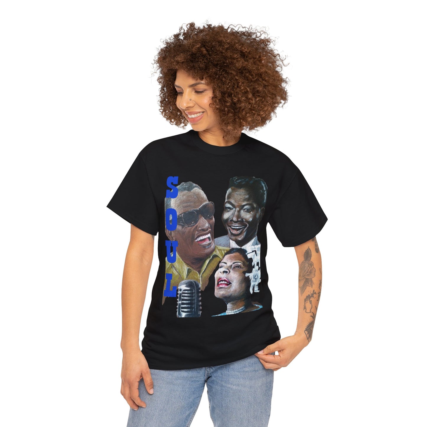 Soul  "Ray, Nat & Billie" Unisex Heavy Cotton Tee