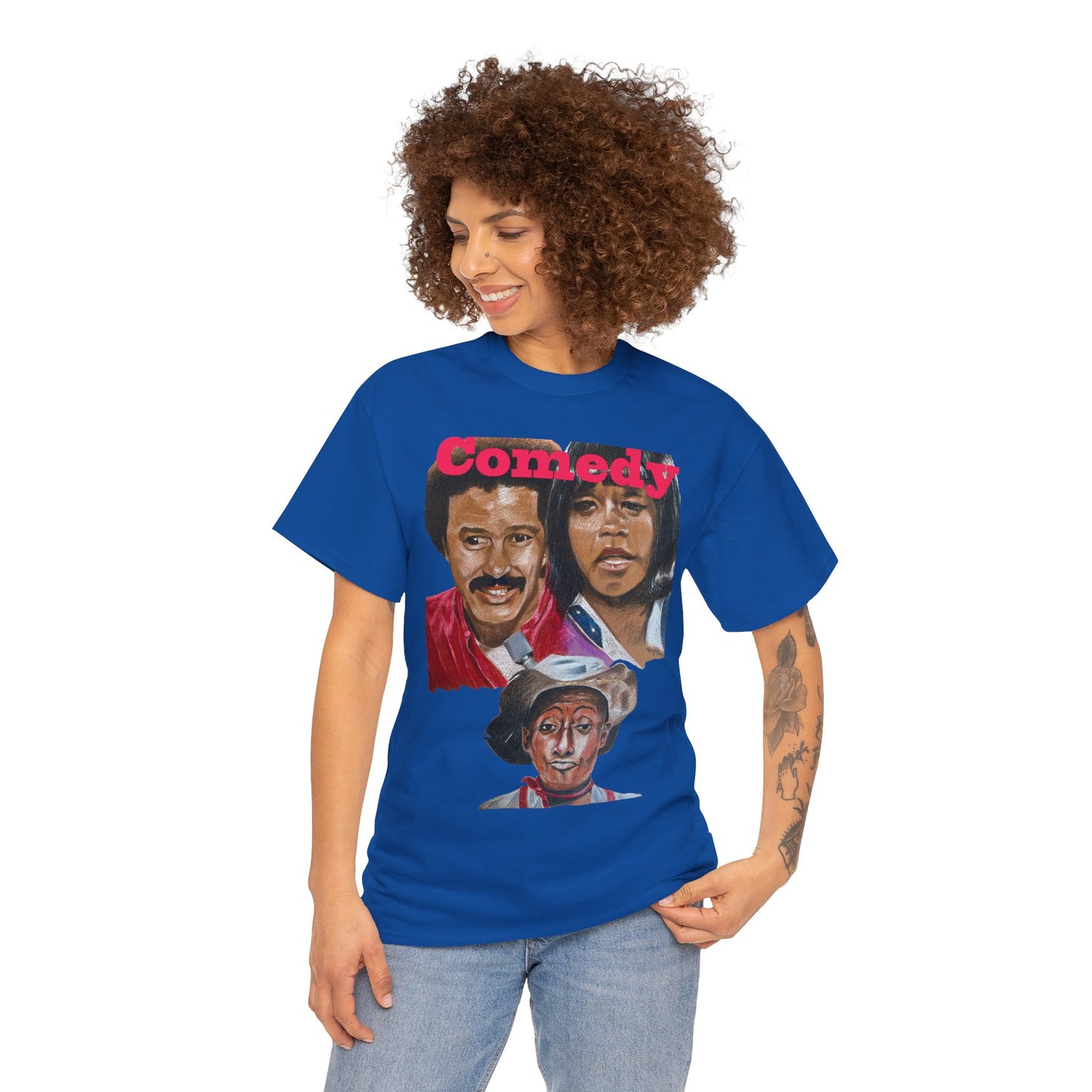 "Comedy" Richard, Flip & Geoffrey" Unisex Heavy Cotton Tee