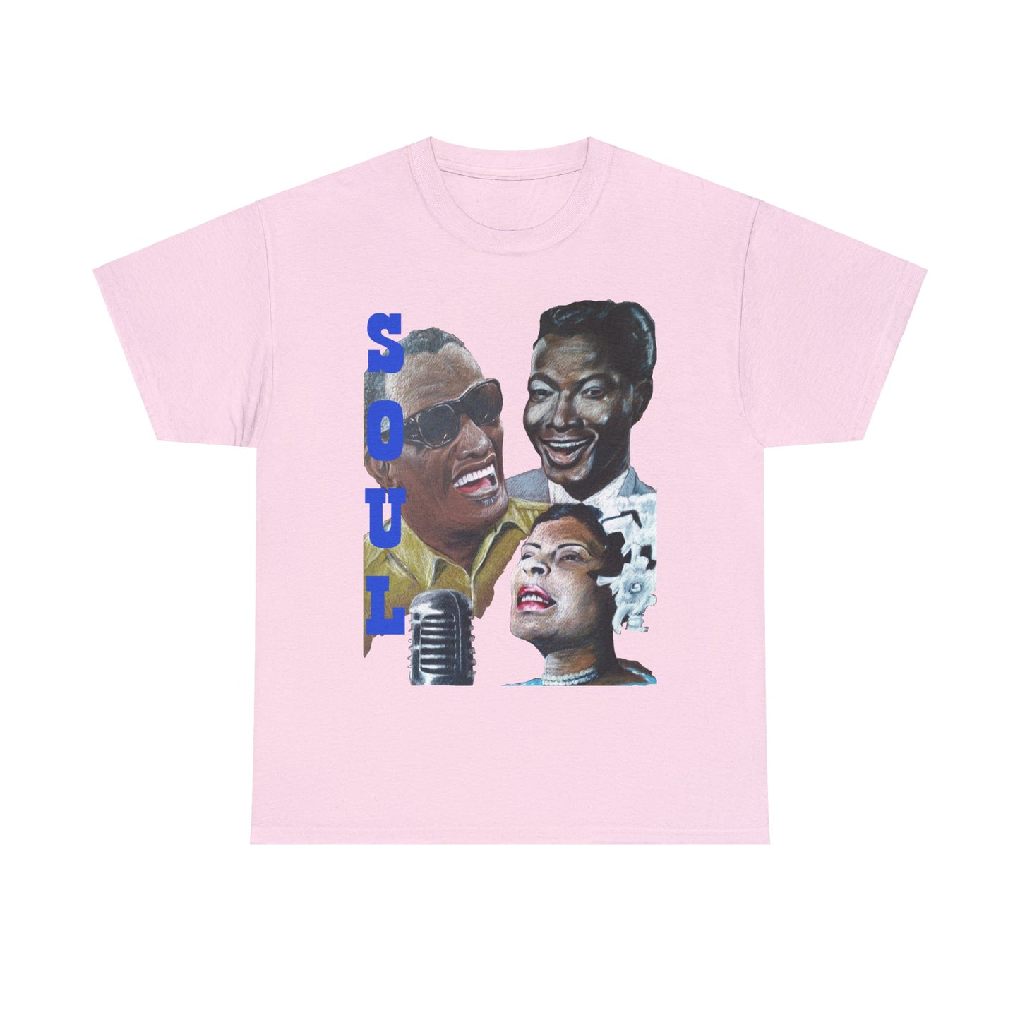 Soul  "Ray, Nat & Billie" Unisex Heavy Cotton Tee