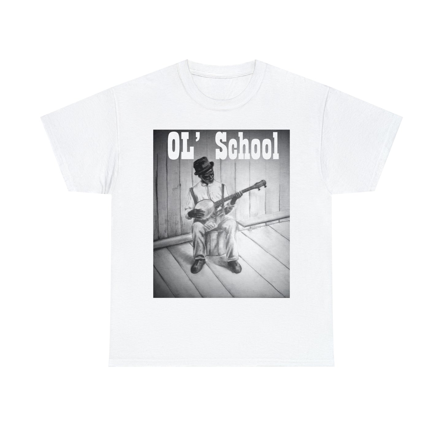 "OL' School" Unisex Heavy Cotton Tee