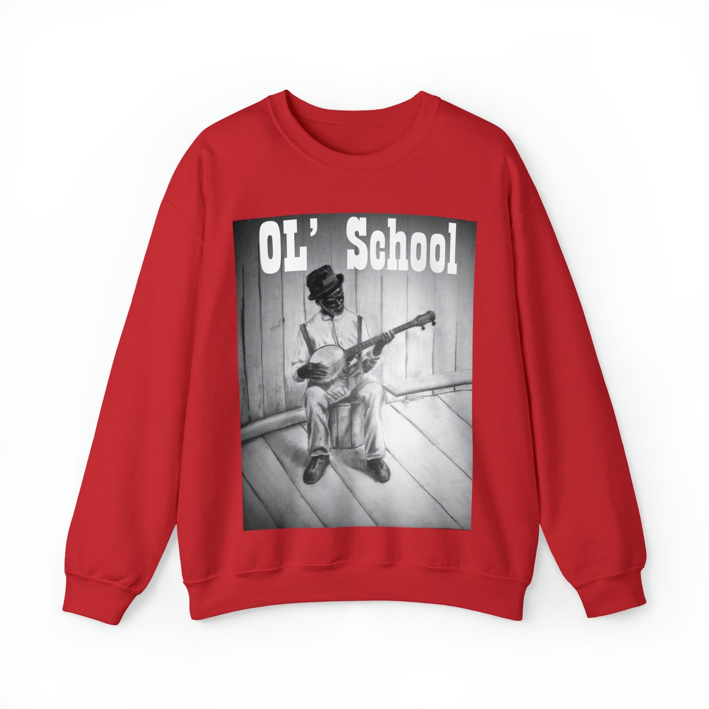 "OL' School" Unisex Heavy Blend™ Crewneck Sweatshirt