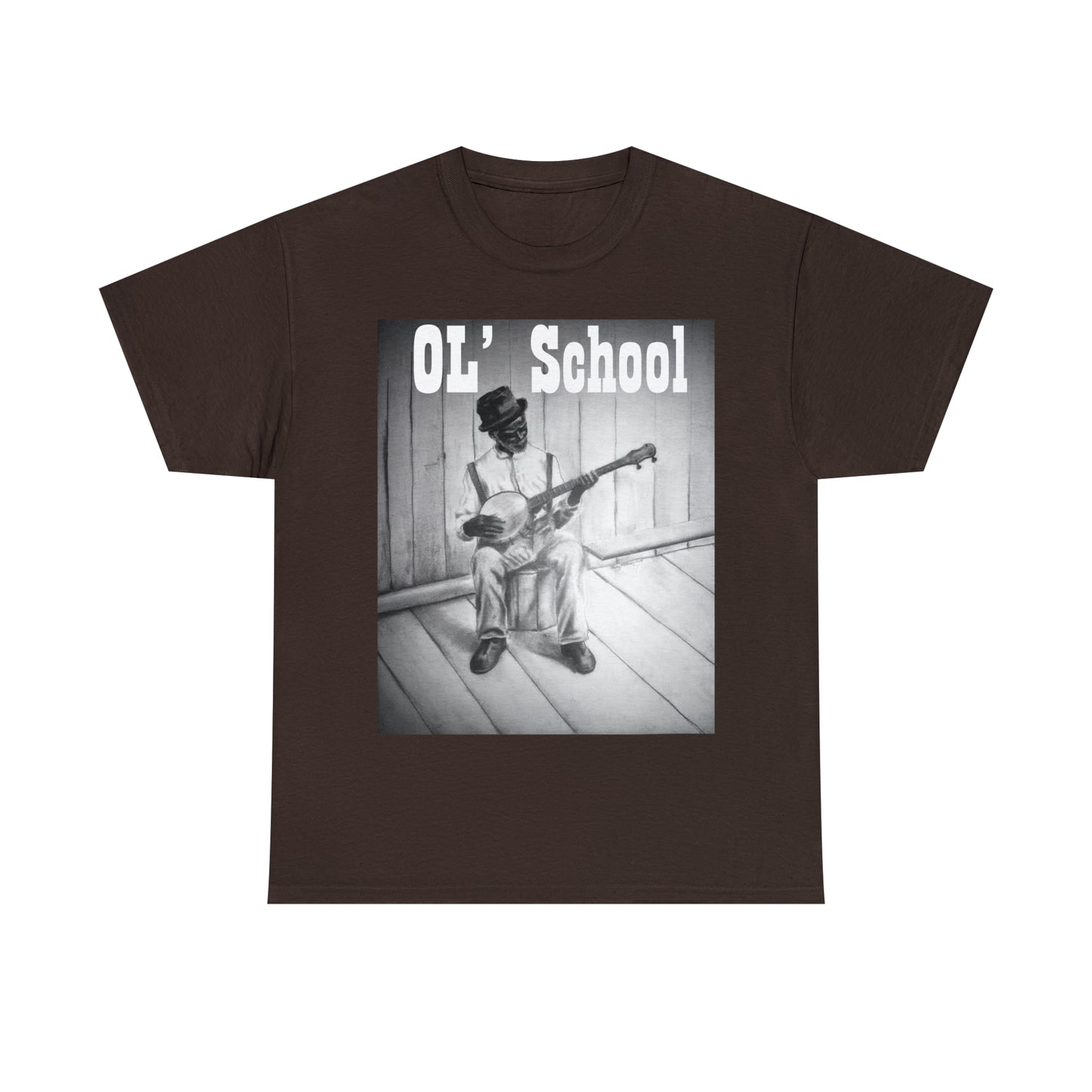 "OL' School" Unisex Heavy Cotton Tee