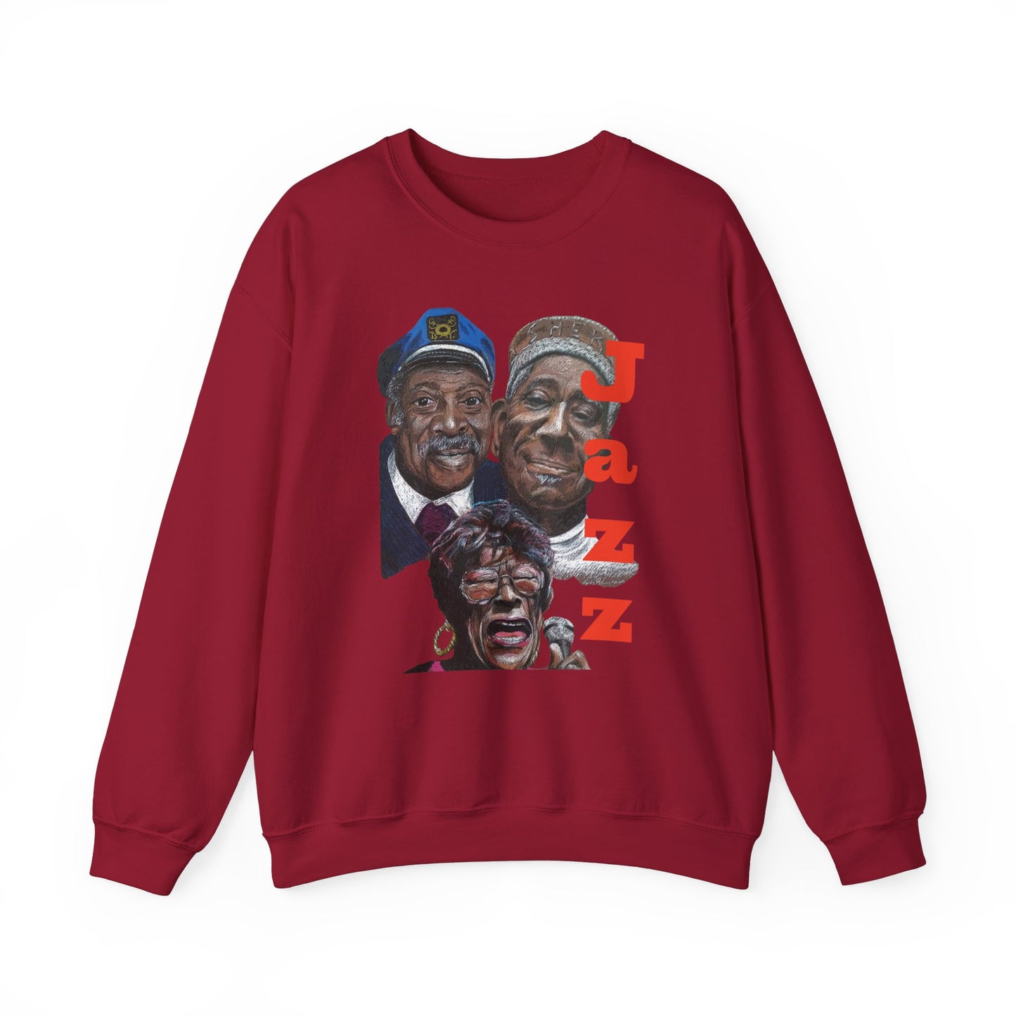 "Jazz" , Duke, Dizzy & Ella ; Unisex Heavy Blend™ Crewneck Sweatshirt