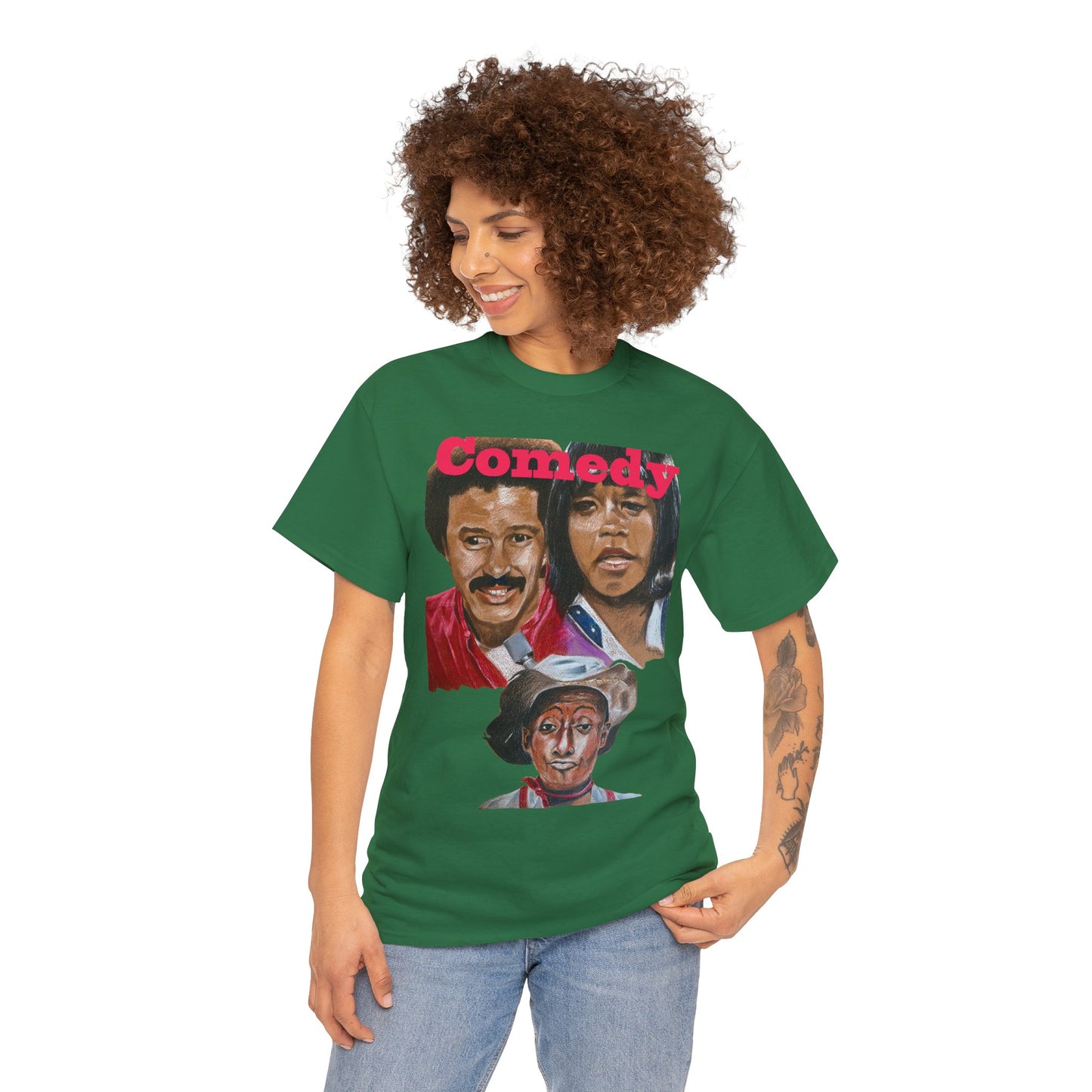 "Comedy" Richard, Flip & Geoffrey" Unisex Heavy Cotton Tee