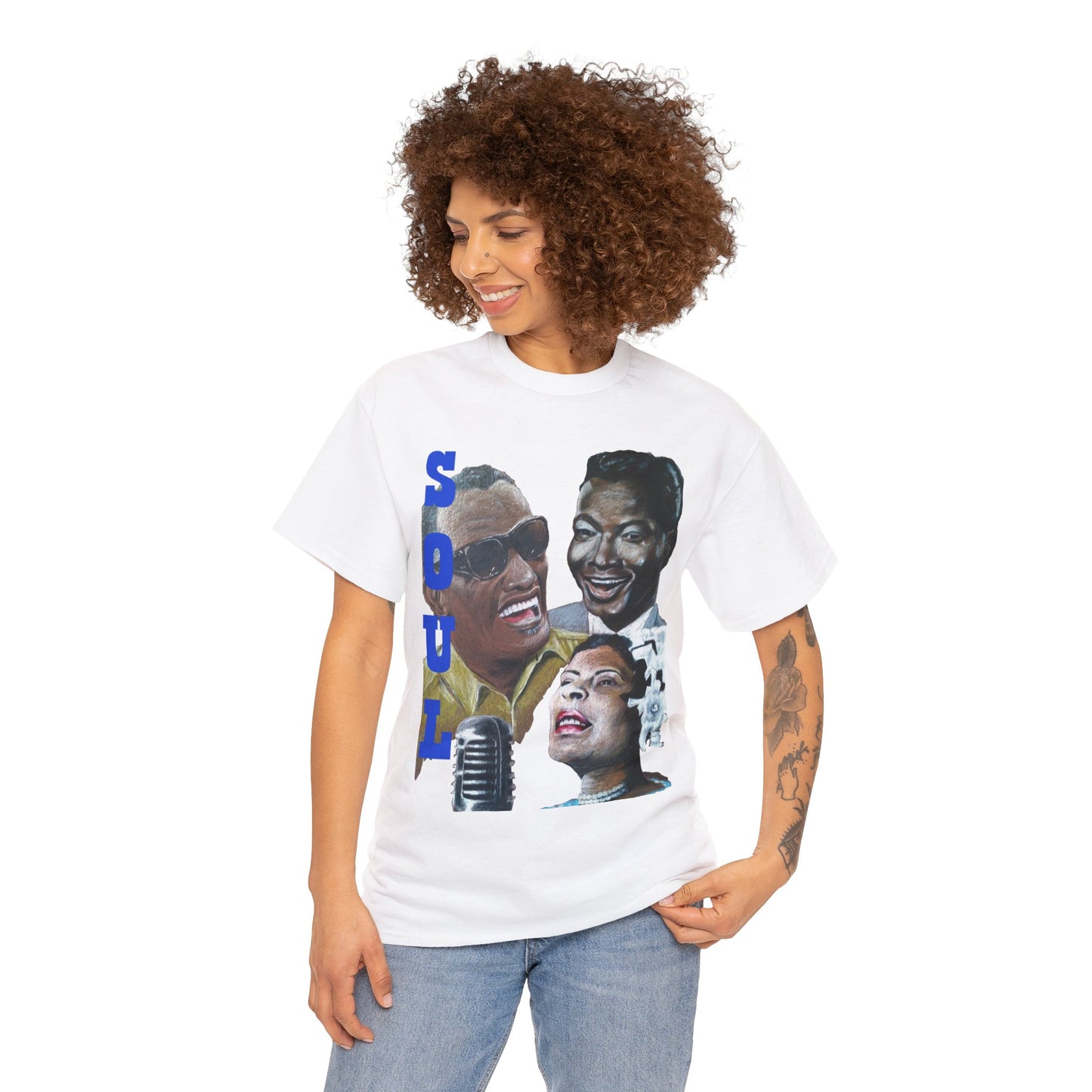 Soul  "Ray, Nat & Billie" Unisex Heavy Cotton Tee