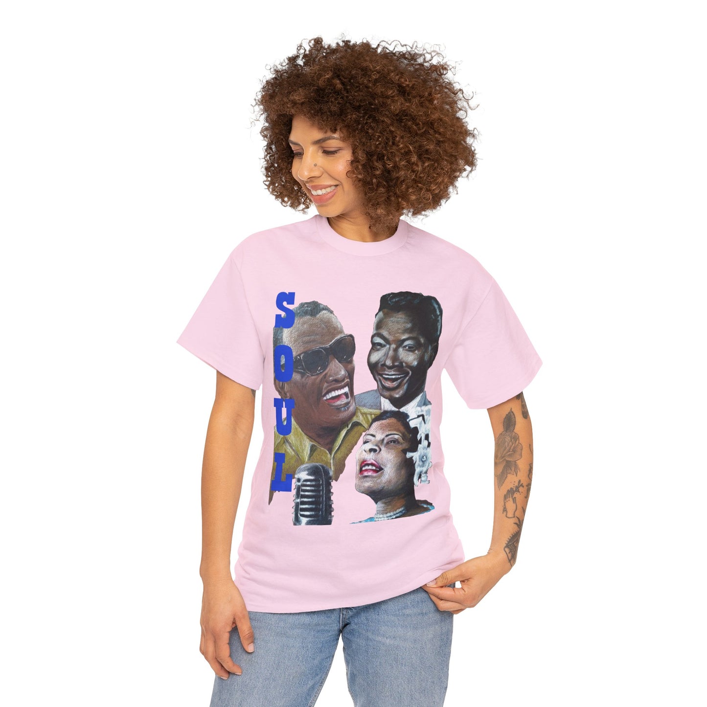 Soul  "Ray, Nat & Billie" Unisex Heavy Cotton Tee