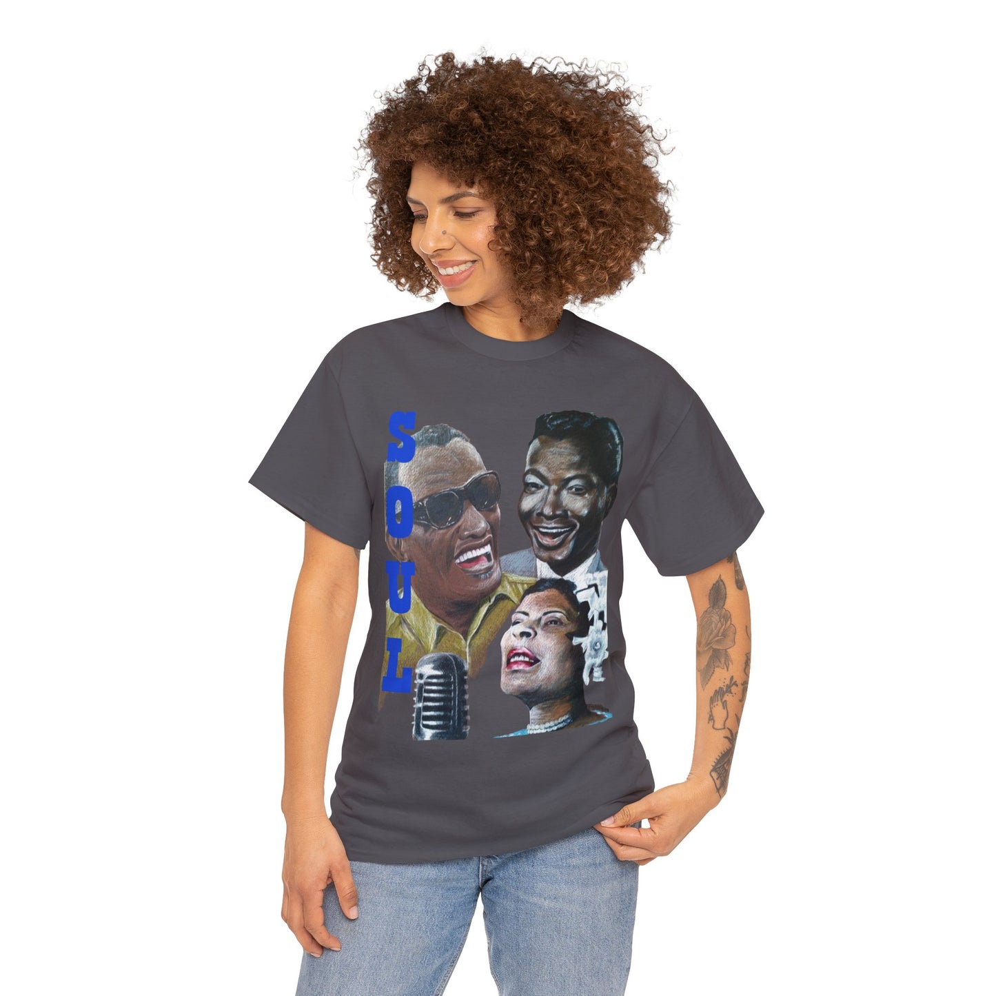 Soul  "Ray, Nat & Billie" Unisex Heavy Cotton Tee