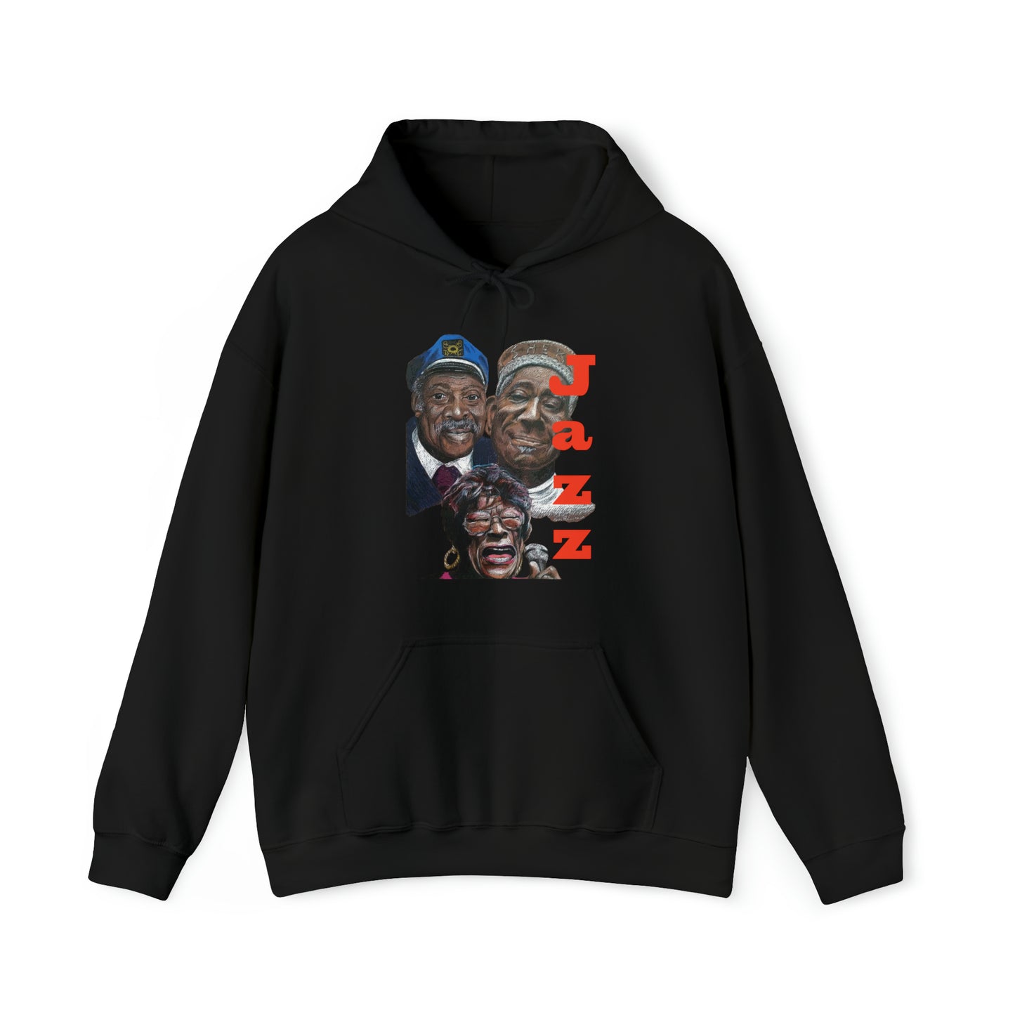 "Jazz", Duke, Dizzy, & Ella"  Unisex Heavy Blend™ Hooded Sweatshirt