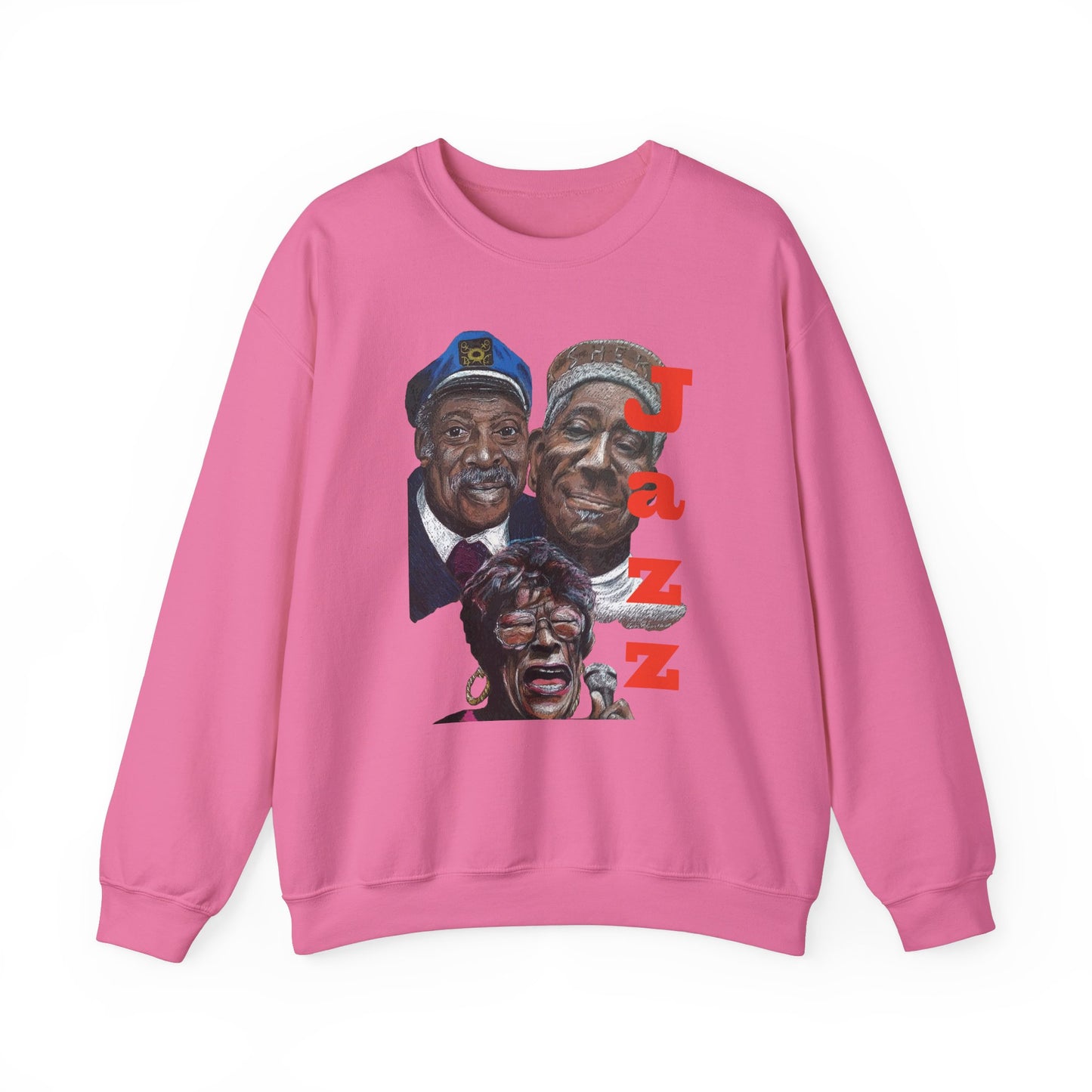 "Jazz" , Duke, Dizzy & Ella ; Unisex Heavy Blend™ Crewneck Sweatshirt