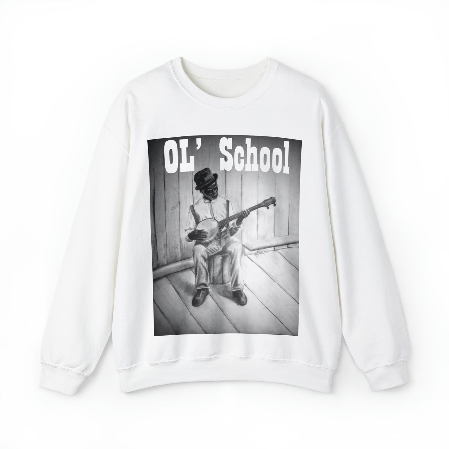 "OL' School" Unisex Heavy Blend™ Crewneck Sweatshirt