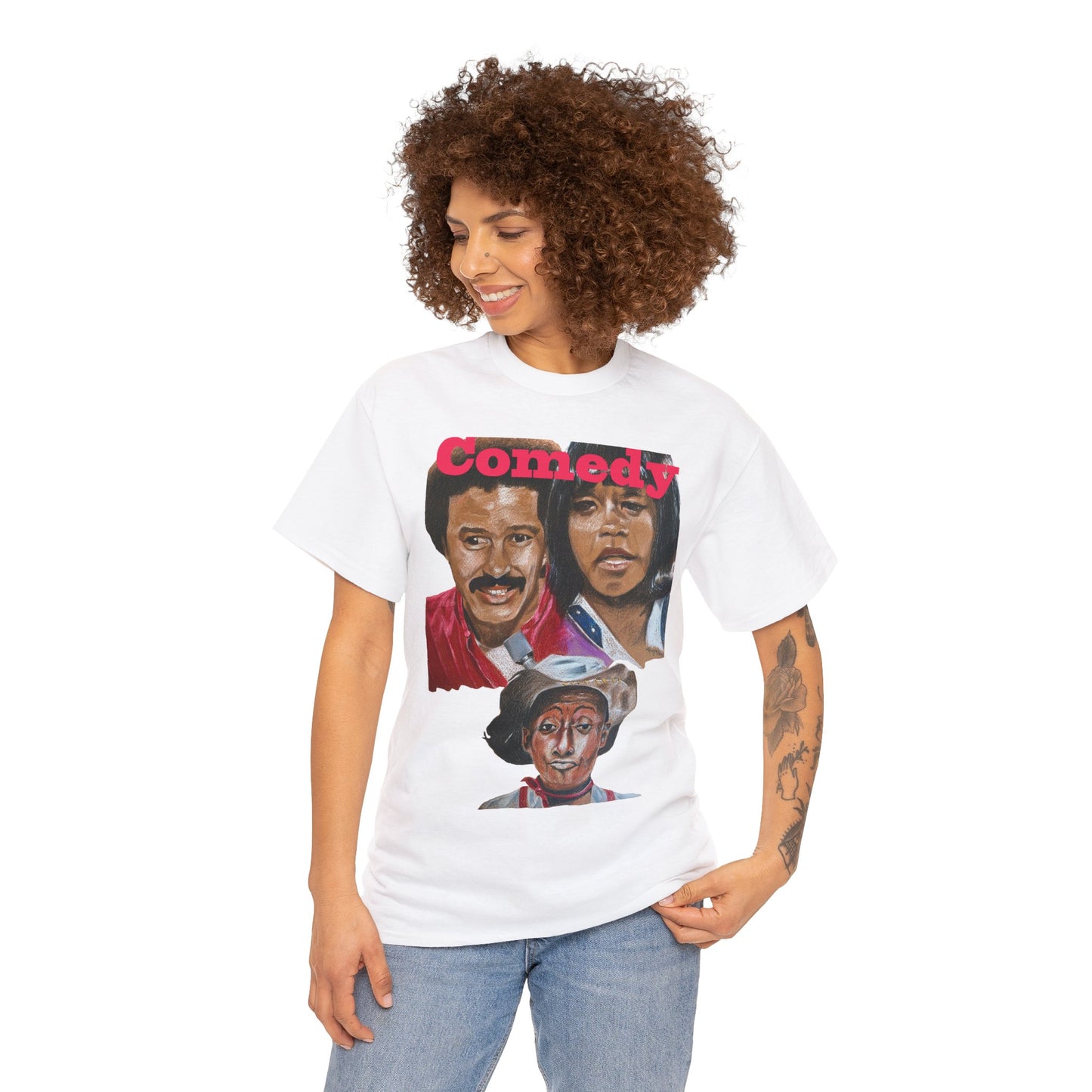 "Comedy" Richard, Flip & Geoffrey" Unisex Heavy Cotton Tee